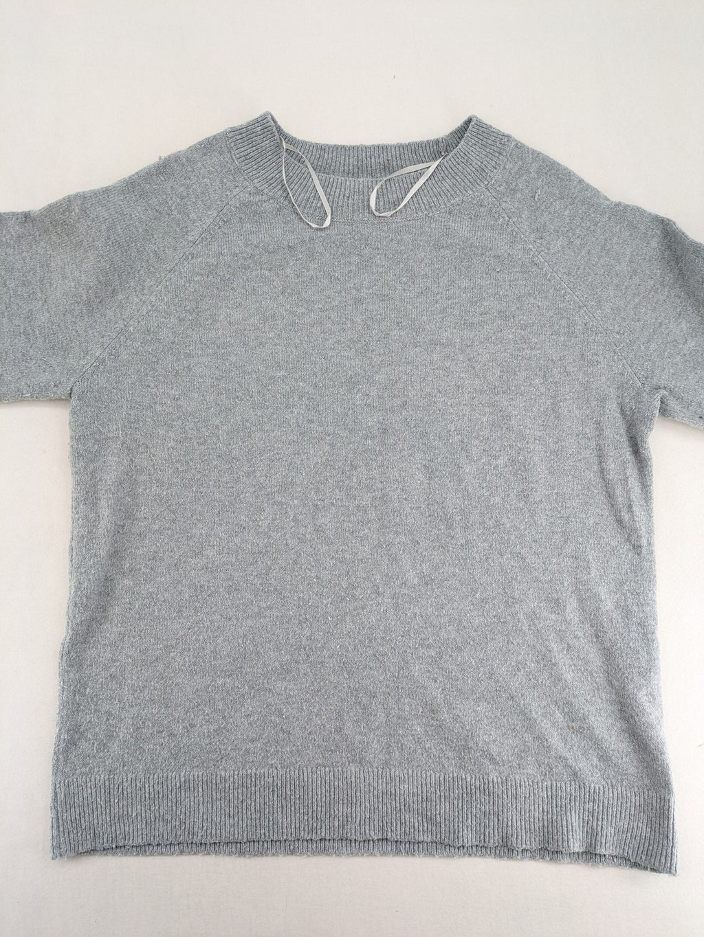 ONLY grey turtle neck jumper with raglan sleeves and classic round neckline.