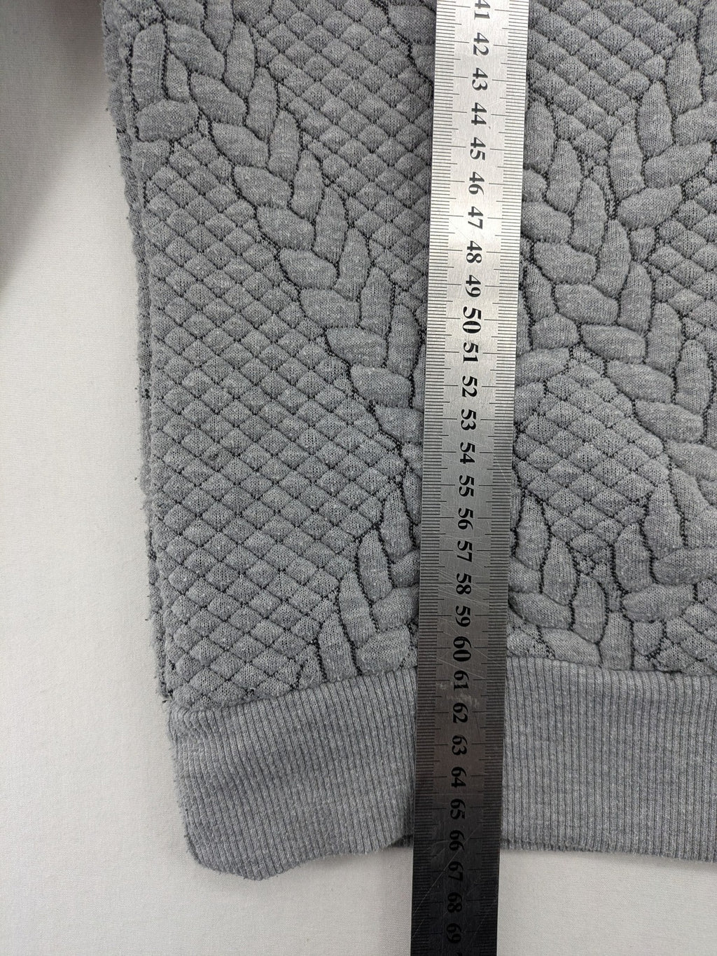 Zara Man grey turtle neck jumper textured cable knit pattern classic fit