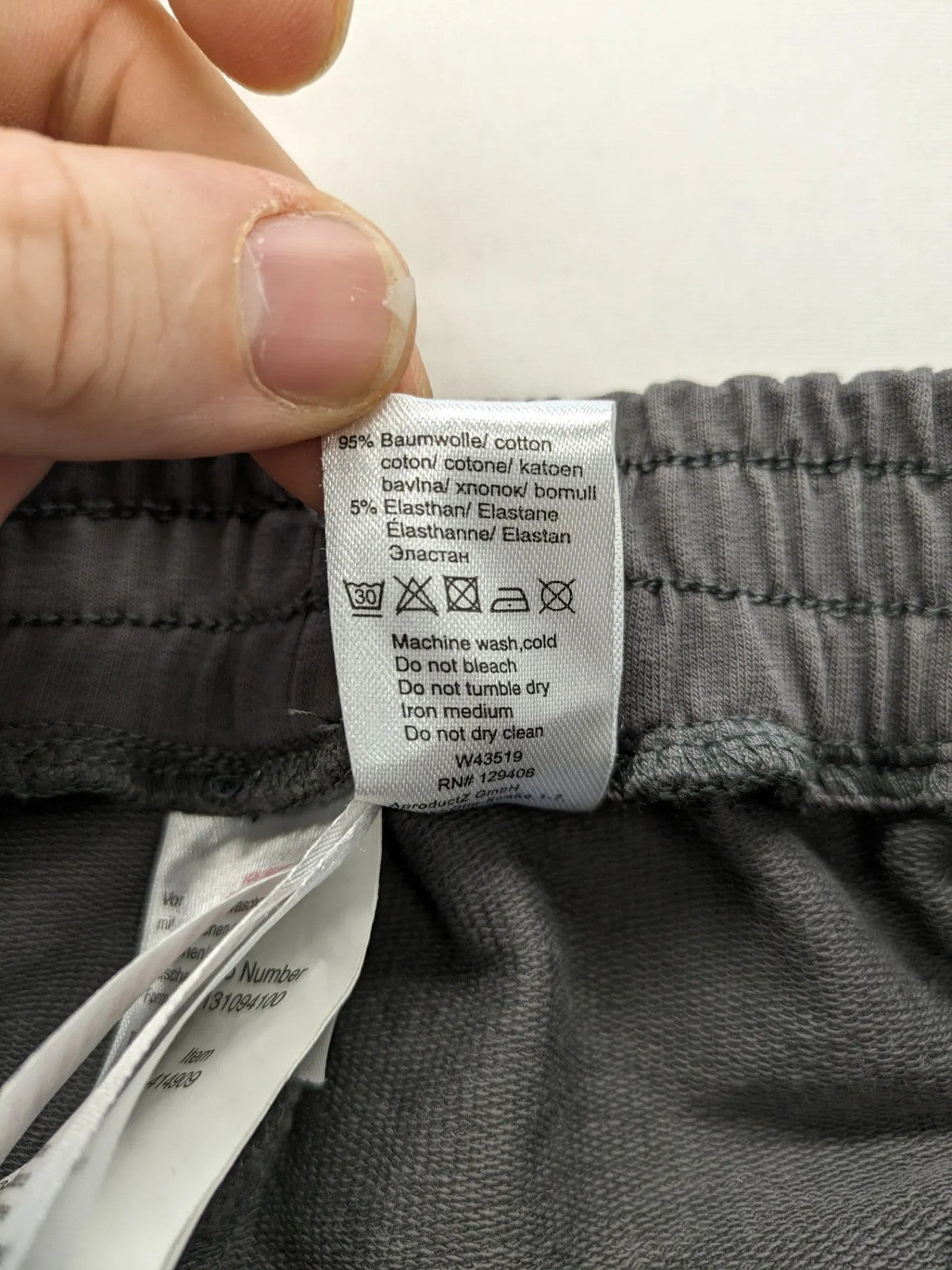Feel Good grey loungewear joggers with elastic waistband, soft cotton blend material.