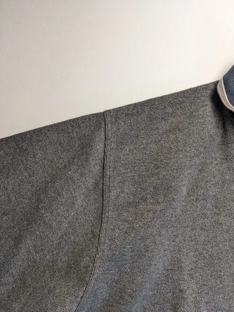 Today's Man turtle neck jumper multi grey melange with 1/4 zip and embroidered logo.