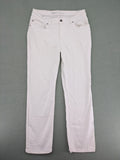 STOCKER white slim fit straight jeans classic 5-pocket design soft cotton blend