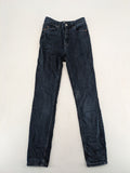 H&M blue skinny jeans high waist with classic 5-pocket design and stretch denim.
