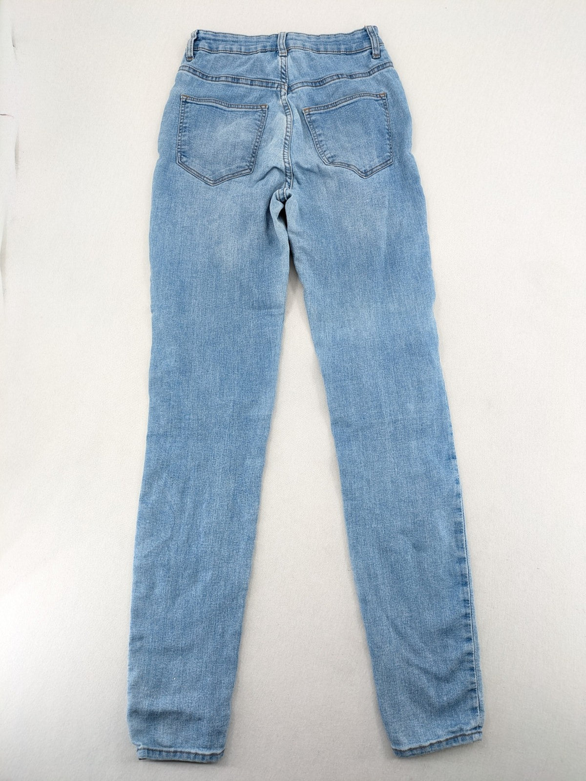H&M Divided blue skinny jeans high-waist design five-pocket style stretch denim
