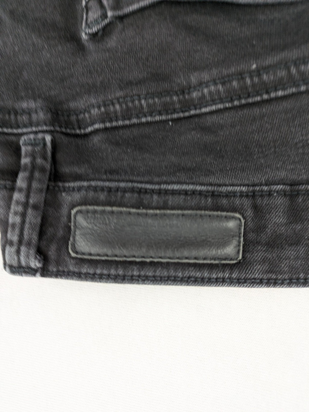 Tom Tailor Denim black extra skinny jeans, washed finish, stretch cotton blend, modern silhouette.