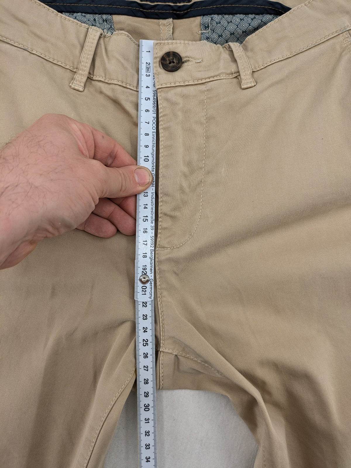 Paul Hunter beige chino pants Oscar Regular Fit cotton with stretch material.