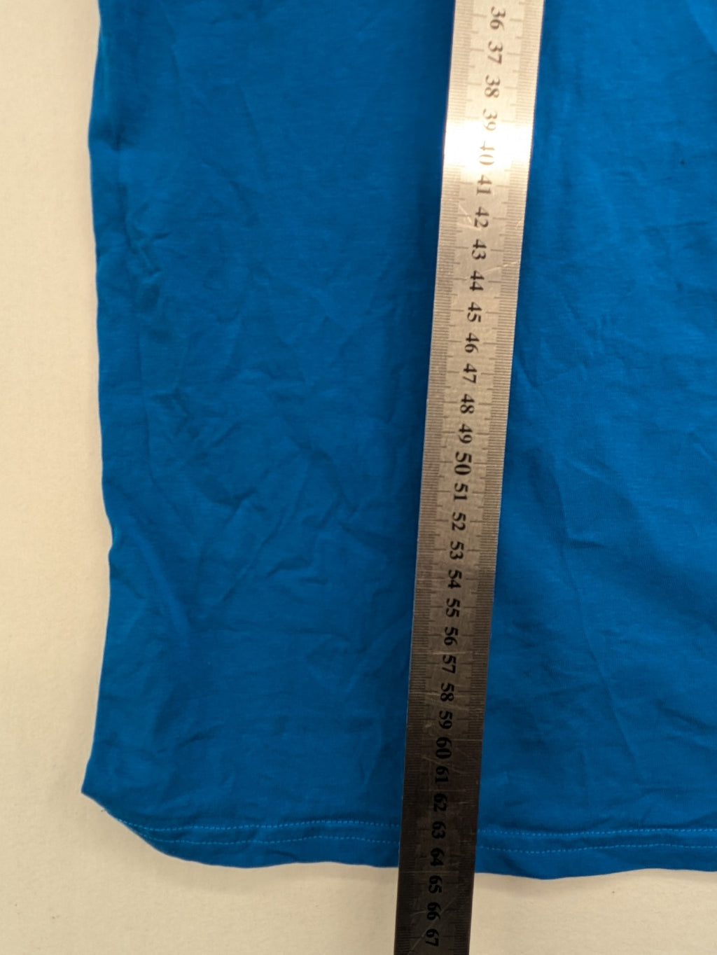 Littstar blue t-shirt cotton blend round neck short sleeves logo patch detail
