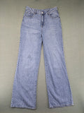 Janina blue wide leg jeans high waist loose fit soft cotton-lyocell blend
