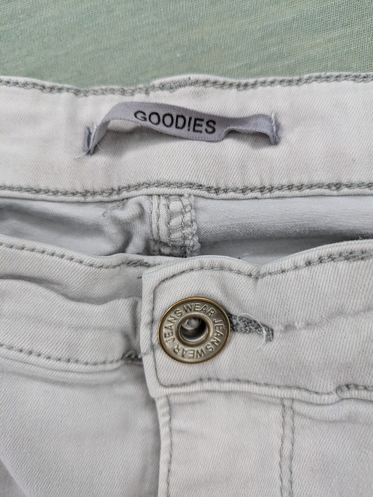 goodies grey slim fit jeans 5-pocket design cotton blend with stretch