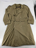 Studio Novum khaki trench coat double-breasted design with belt and wool lining.
