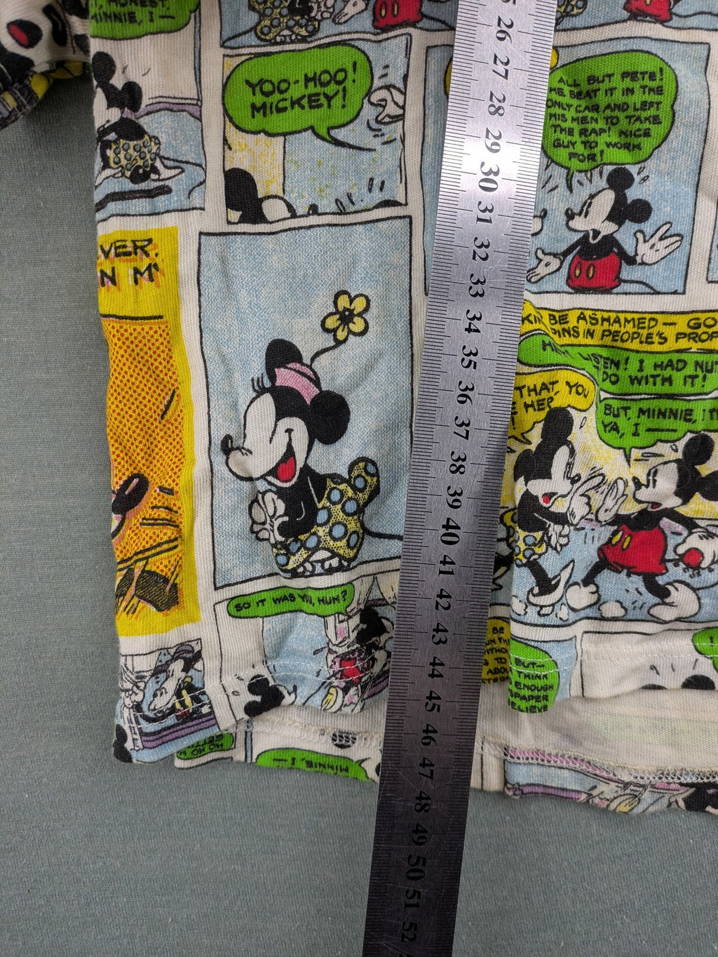 Zara multi-coloured cropped t-shirt featuring vibrant Mickey Mouse comic print and short sleeves.