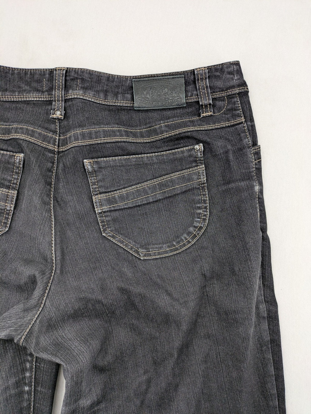 Gracia straight jeans dark grey five-pocket design stretch denim comfort fit