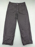 Boohooman grey straight jeans classic five-pocket design button fly 100% cotton denim