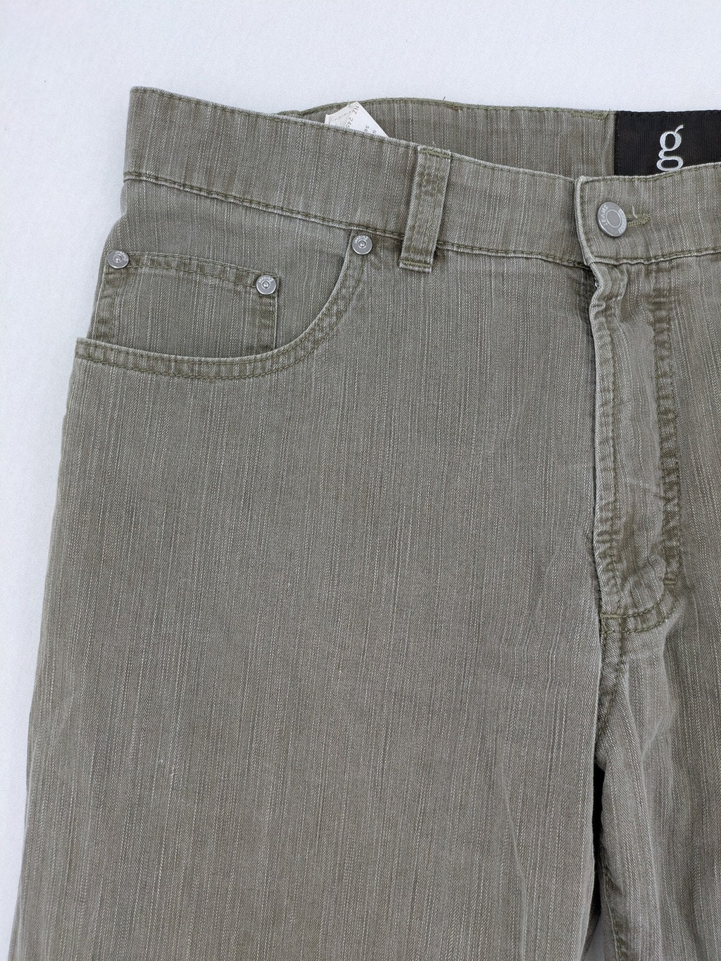 GARDEUR grey straight jeans regular fit with button and zipper closure, cotton-stretch blend.