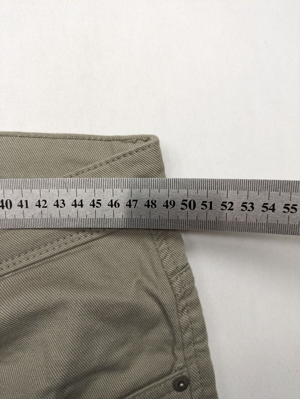C&A beige chino pants regular fit cotton stretch material with classic straight leg design