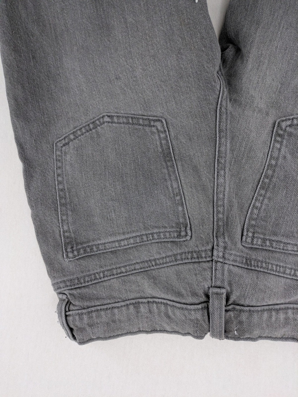 Old Navy navy straight jeans with adjustable waistband and classic 5-pocket design.