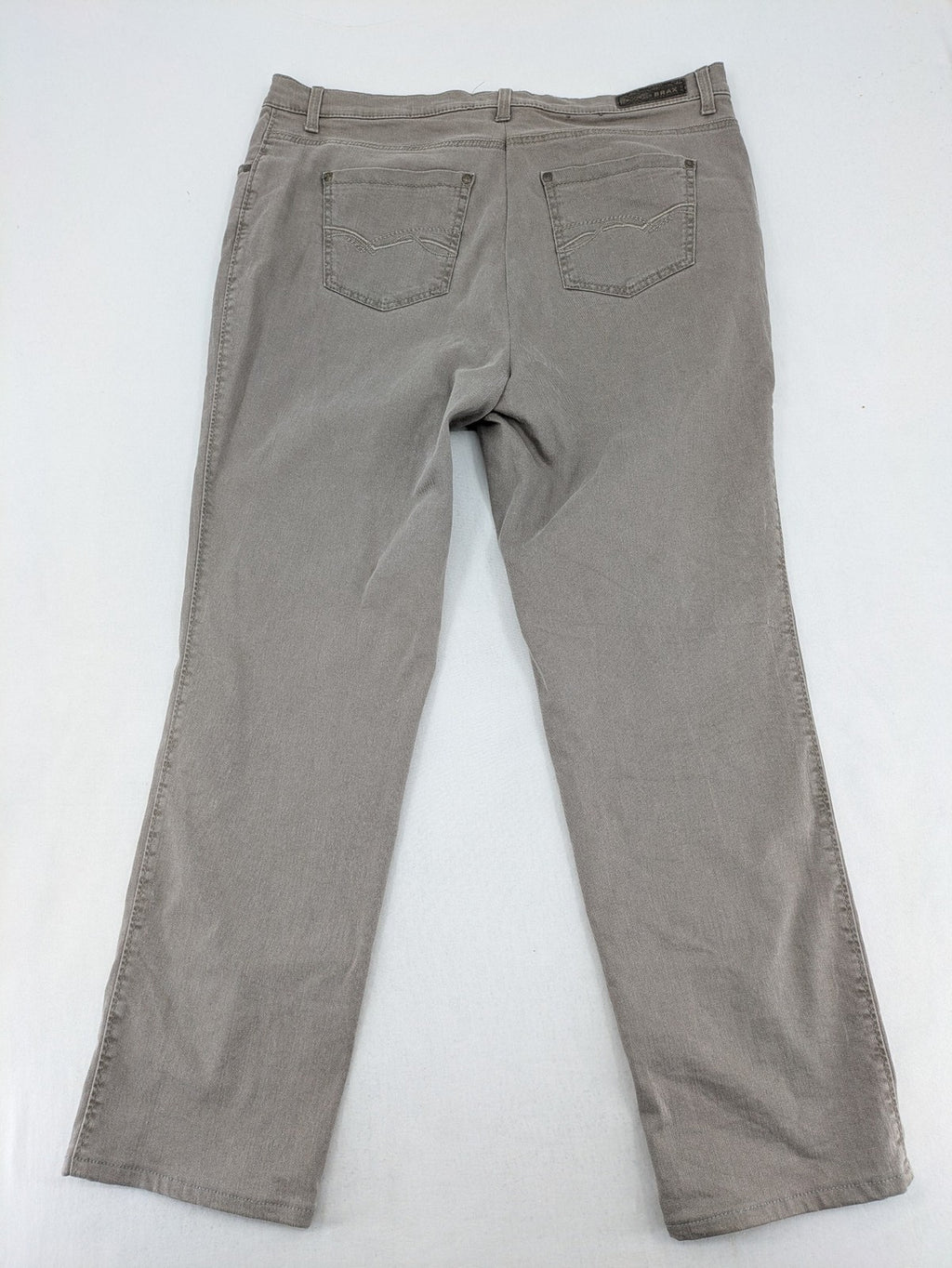 BRAX beige pants five-pocket design soft cotton blend with stretch