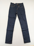 Esprit blue straight leg jeans with contrasting stitching and mid-rise fit.