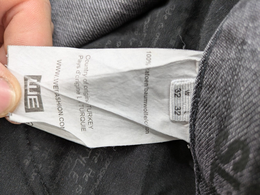 Blueridge grey straight jeans classic 5-pocket design cotton with button closure