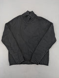 Pullover grey turtle neck jumper 100% cashmere made in Scotland classic design