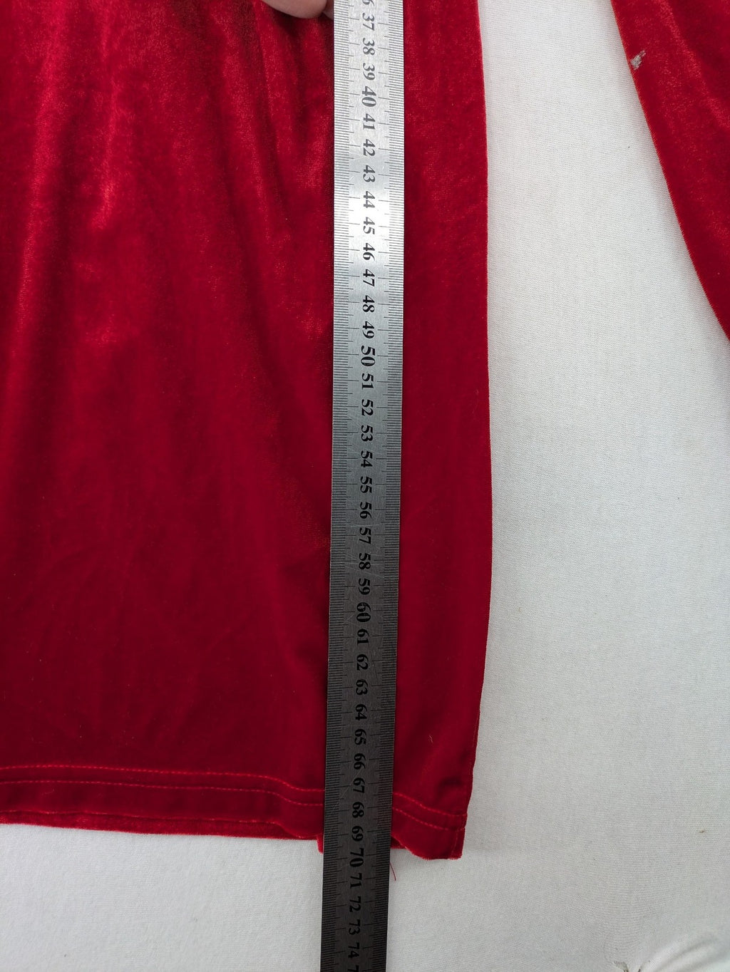 SHEIN red loungewear set velvet fabric with white collar and "Collision 18" graphic.