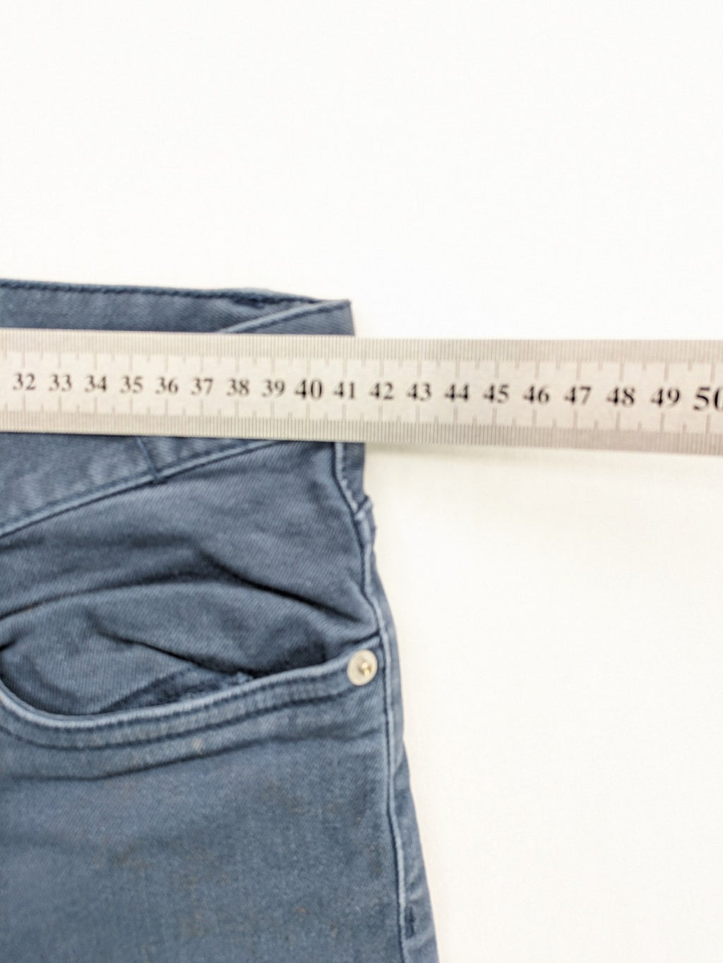 H&M skinny fit jeans blue classic 5-pocket design stretch denim material