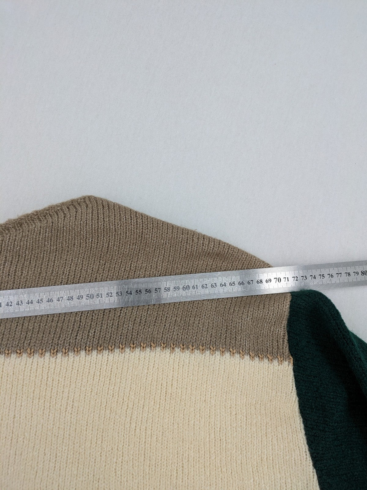 Guido Maria Kretschmer multi turtle neck jumper colorblock design with bold horizontal stripes.