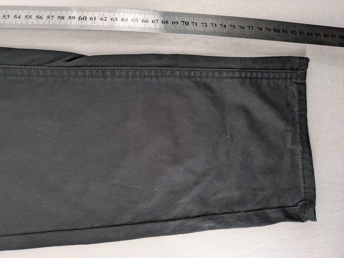 Lee straight jeans grey classic 5-pocket design with zip fly and subtle branding.