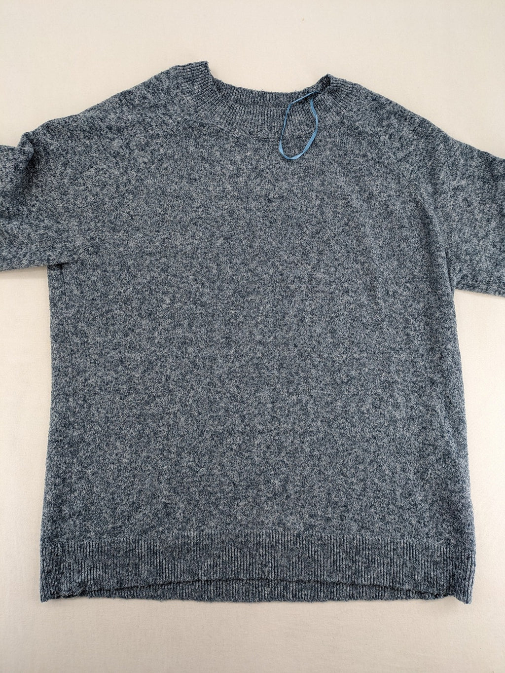 ONLY turtle neck jumper blue grey mélange, soft knit, ribbed details, classic design.