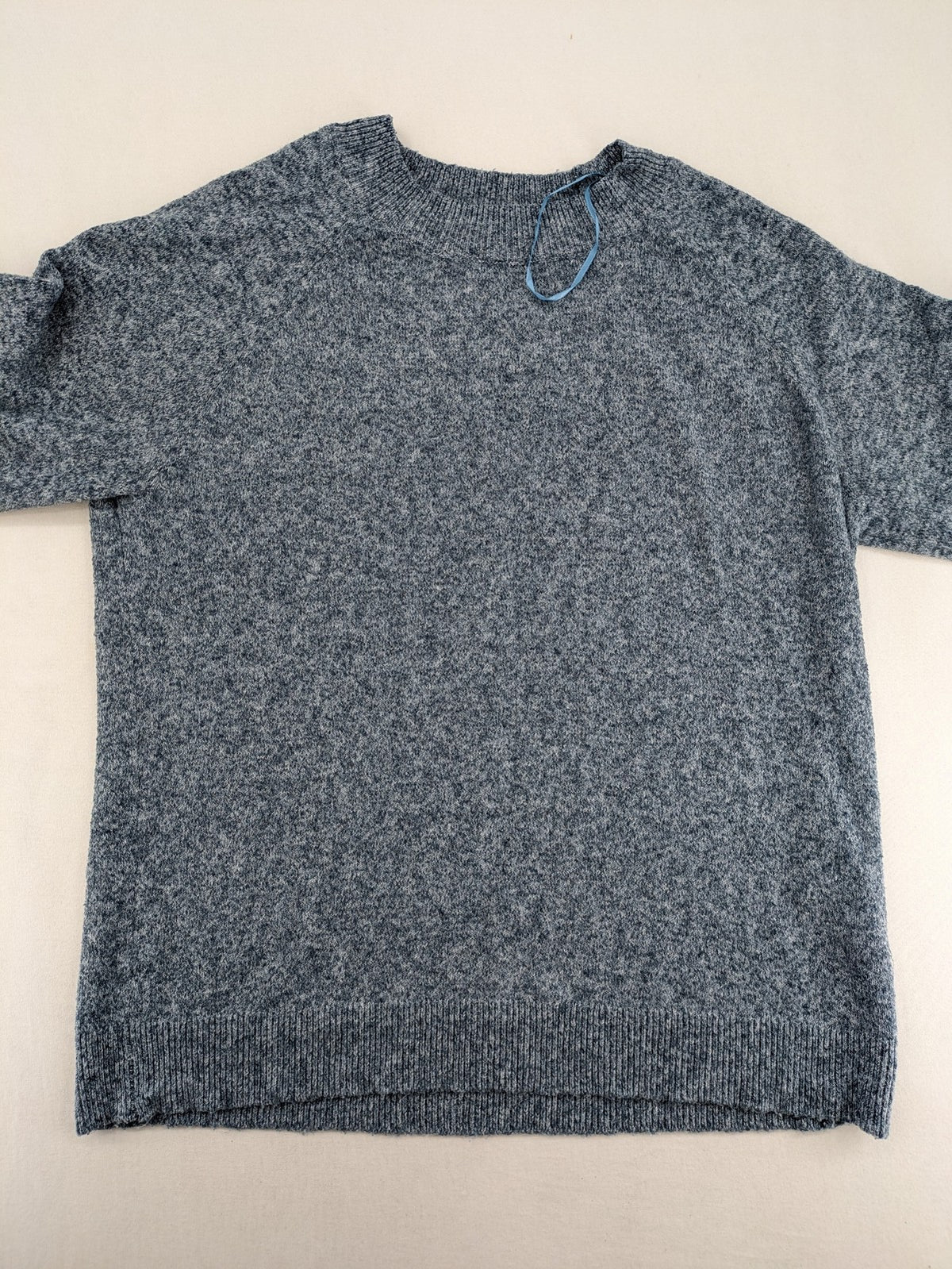 ONLY turtle neck jumper blue grey mélange, soft knit, ribbed details, classic design.