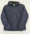 cmp green and navy softshell jacket with Clima Protect logo and fleece lining