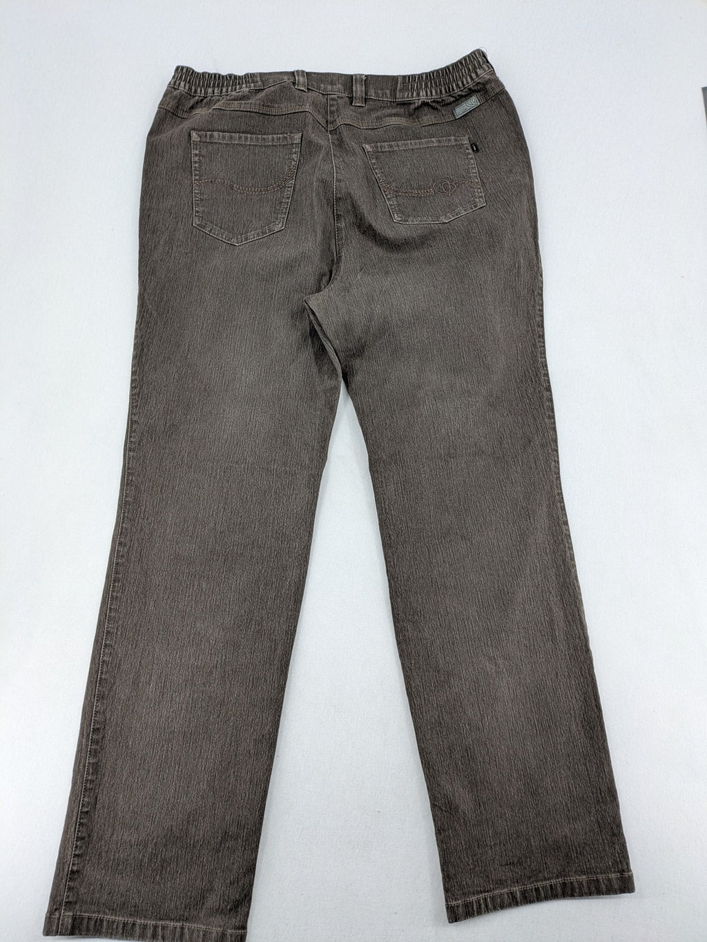 TONI grey straight jeans super slim fit with elastic waistband and classic 5-pocket design.