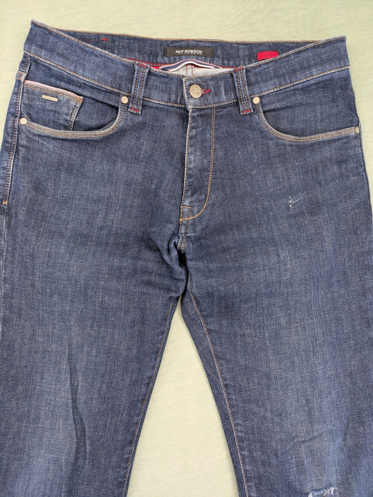 ROY ROBSON blue straight jeans classic 5-pocket style with Smart Flex technology