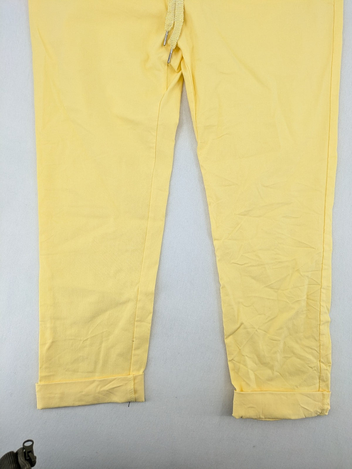 Pink Cherry pink pants soft stretch viscose with adjustable drawstring waistband.