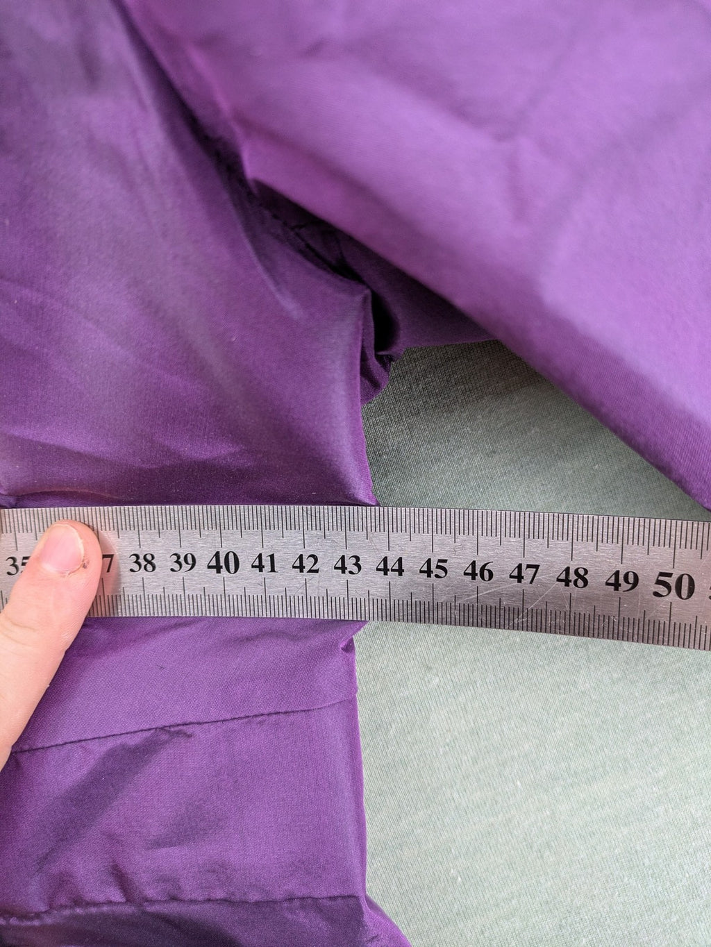 Claudia Sträter purple silk blazer with shawl collar and belt detail.