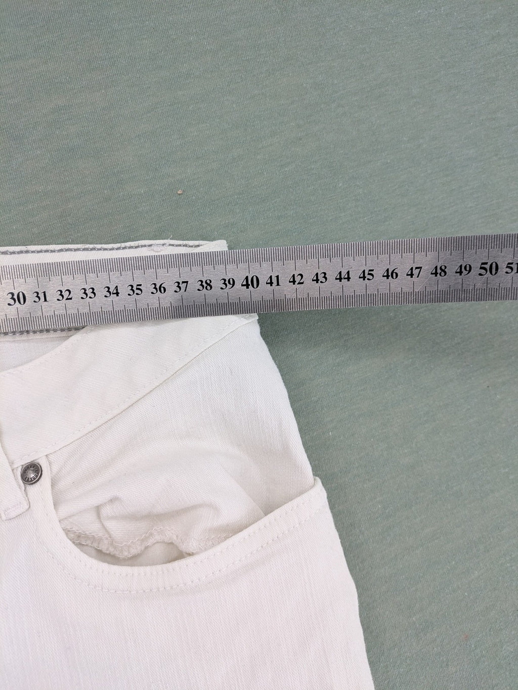 STOCKER white slim fit straight jeans classic 5-pocket design soft cotton blend