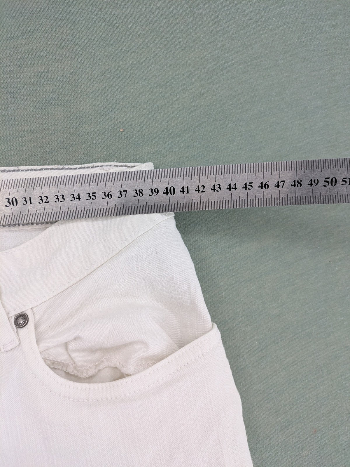 STOCKER white slim fit straight jeans classic 5-pocket design soft cotton blend