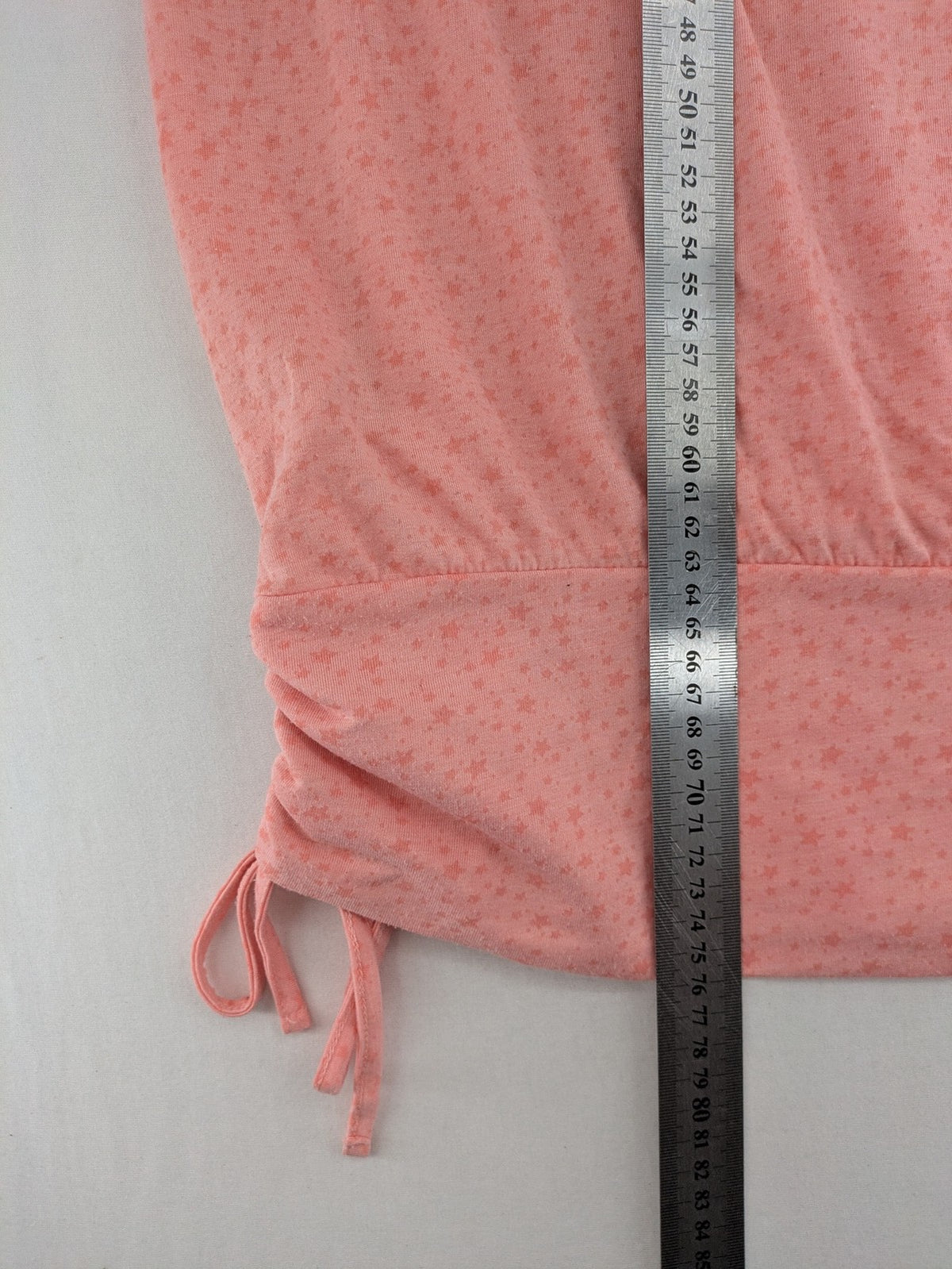 M&S Mode pink top with silver sequined heart graphic and star pattern, 3XL.