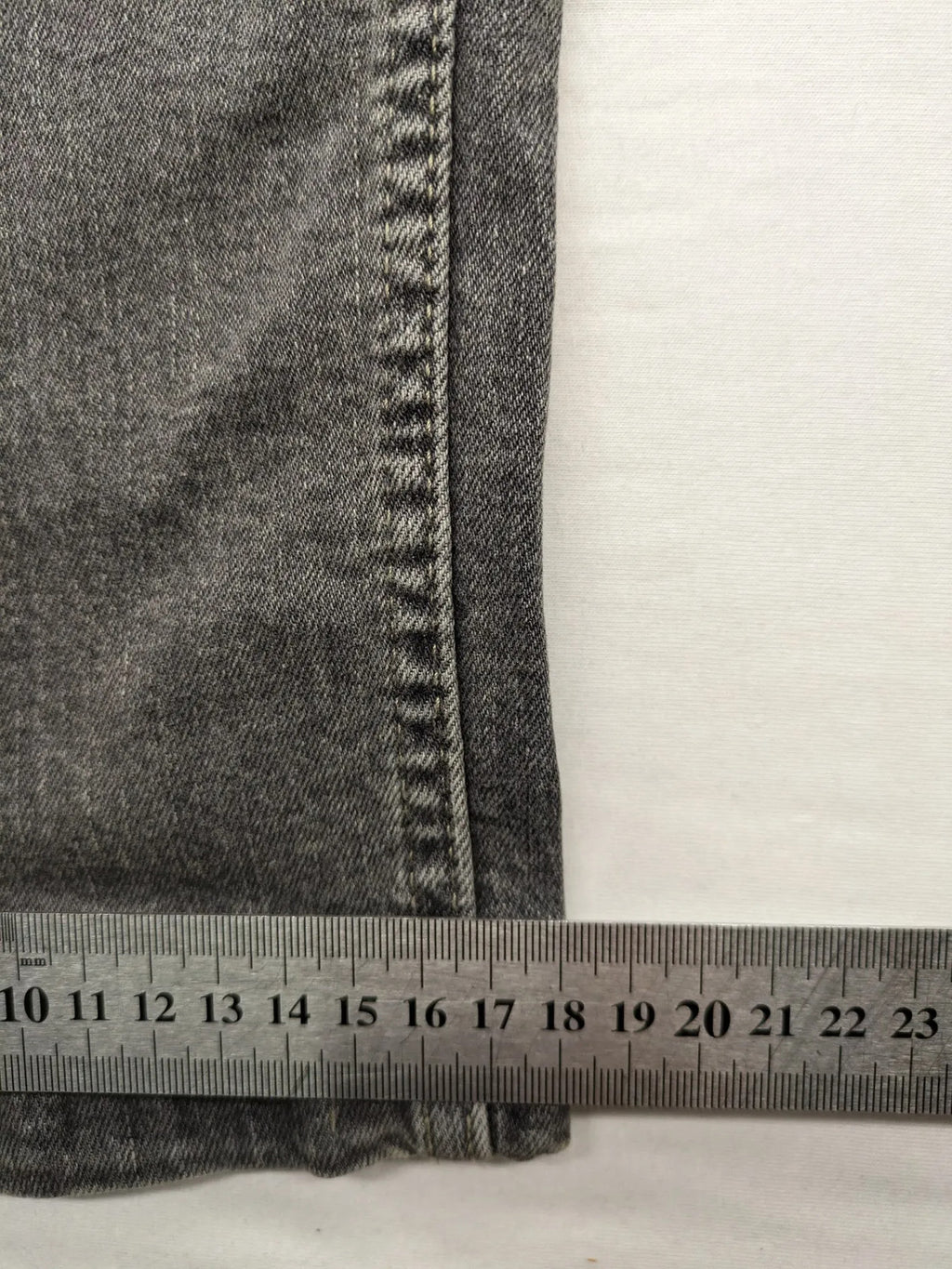 john baner grey straight jeans 5-pocket design used look cotton blend