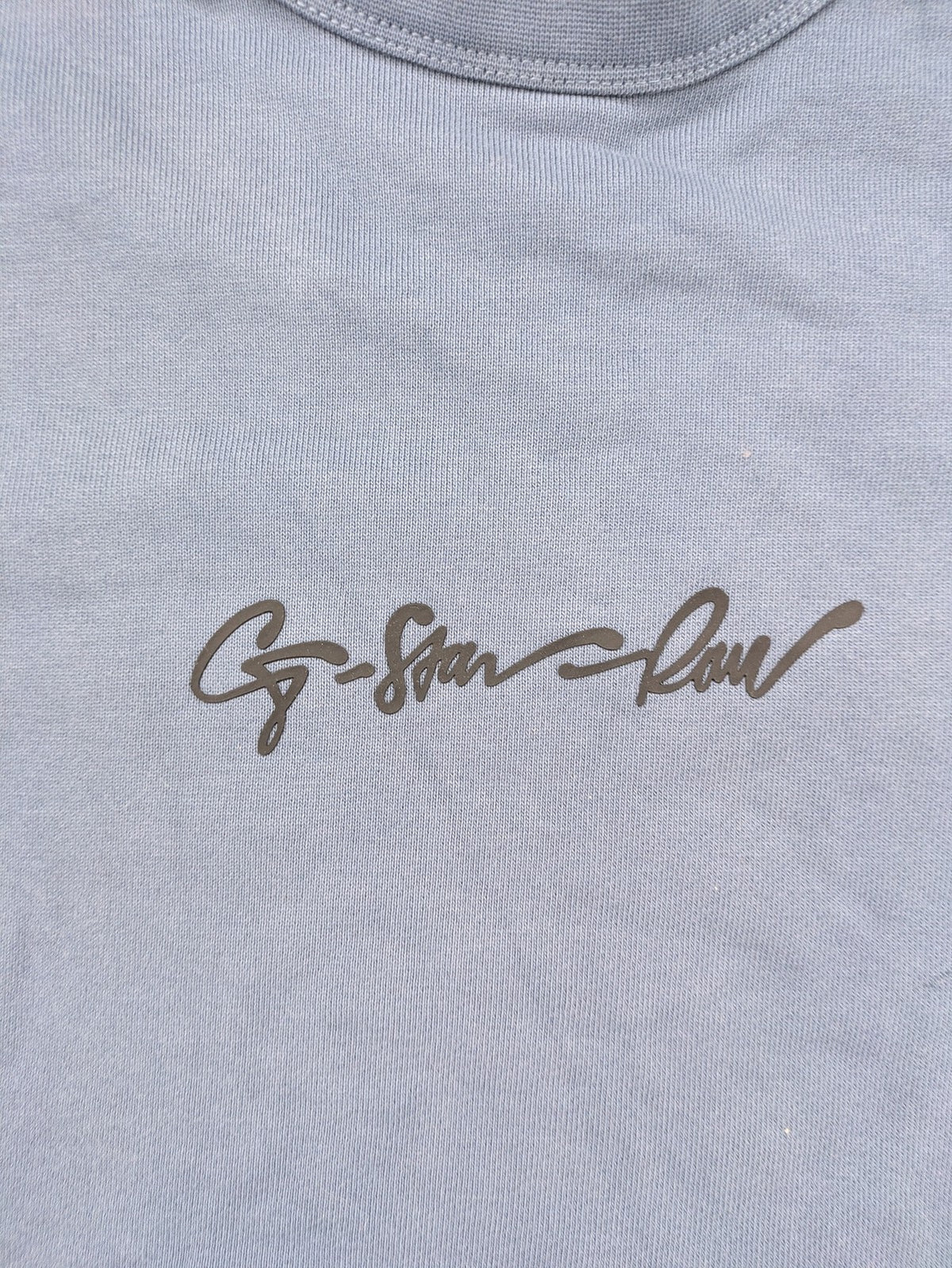 G-Star Raw blue turtle neck jumper with subtle logo on chest, made from organic cotton blend.