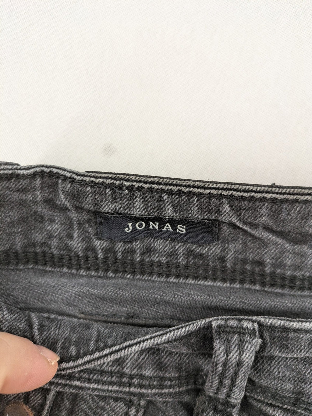 LTB grey slim tapered jeans with washed denim finish and subtle logo detail.