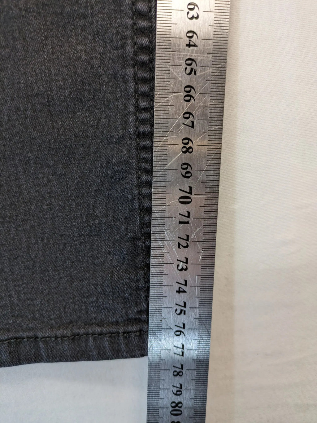 C&A grey straight jeans five-pocket design made from cotton blend with stretch.