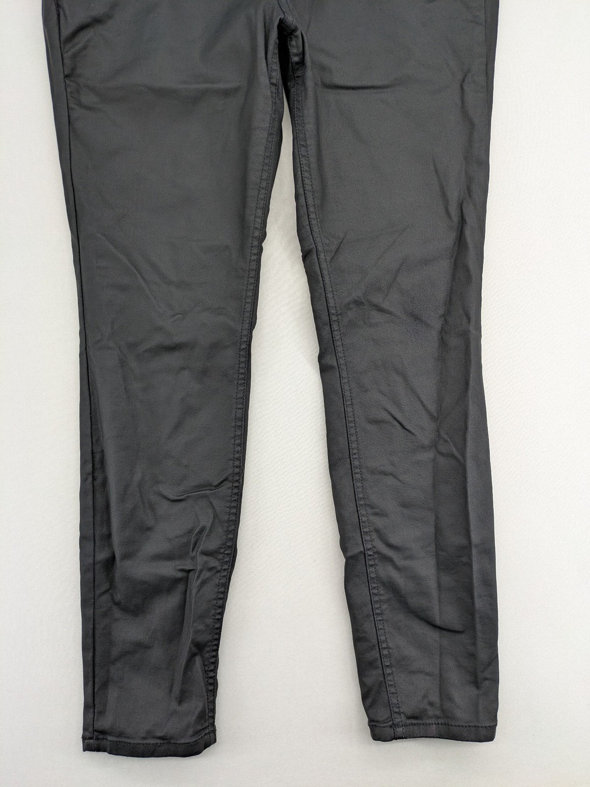 Tom Tailor Denim grey extra skinny jeans with coated finish and classic five-pocket design.
