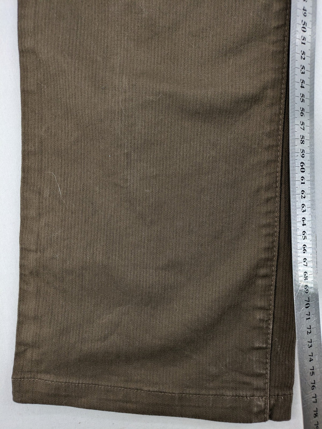 Jan Paulsen khaki straight jeans 5-pocket design soft corduroy material