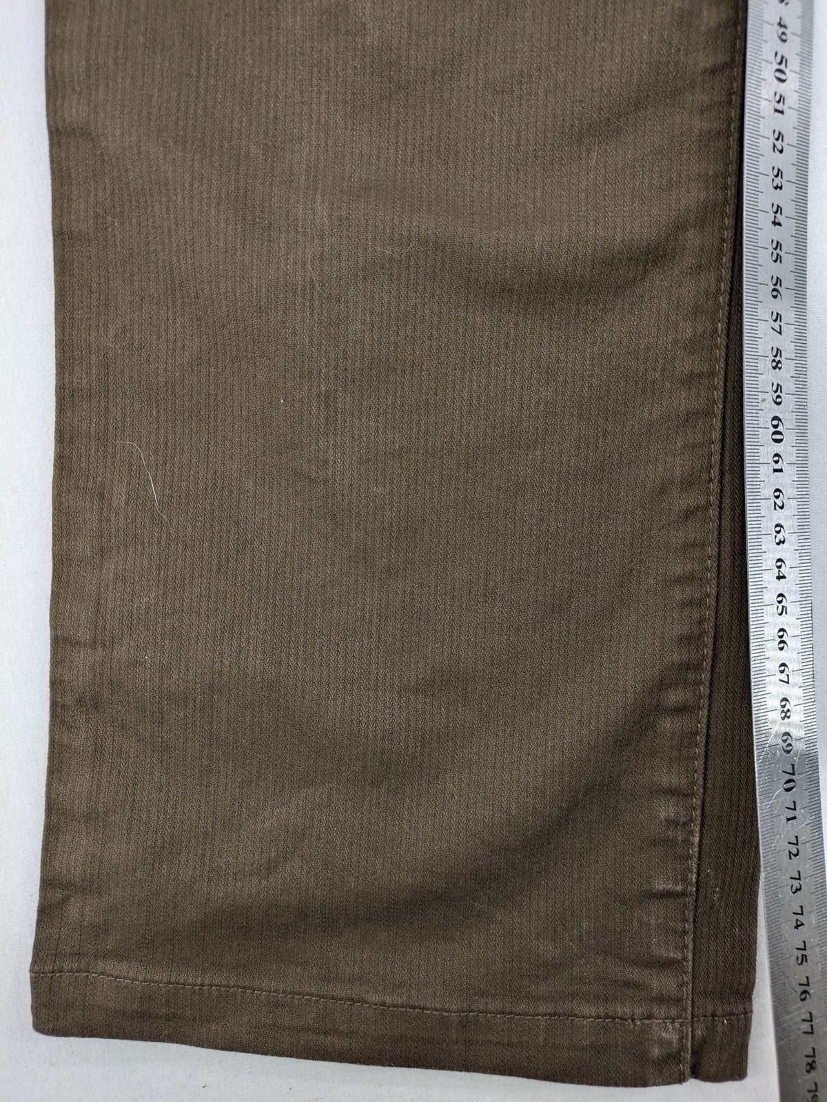 Jan Paulsen khaki straight jeans 5-pocket design soft corduroy material