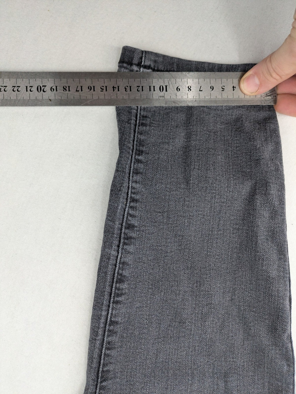 ONLY Carmakoma grey skinny fit jeans with subtle washed look and stretch denim material.