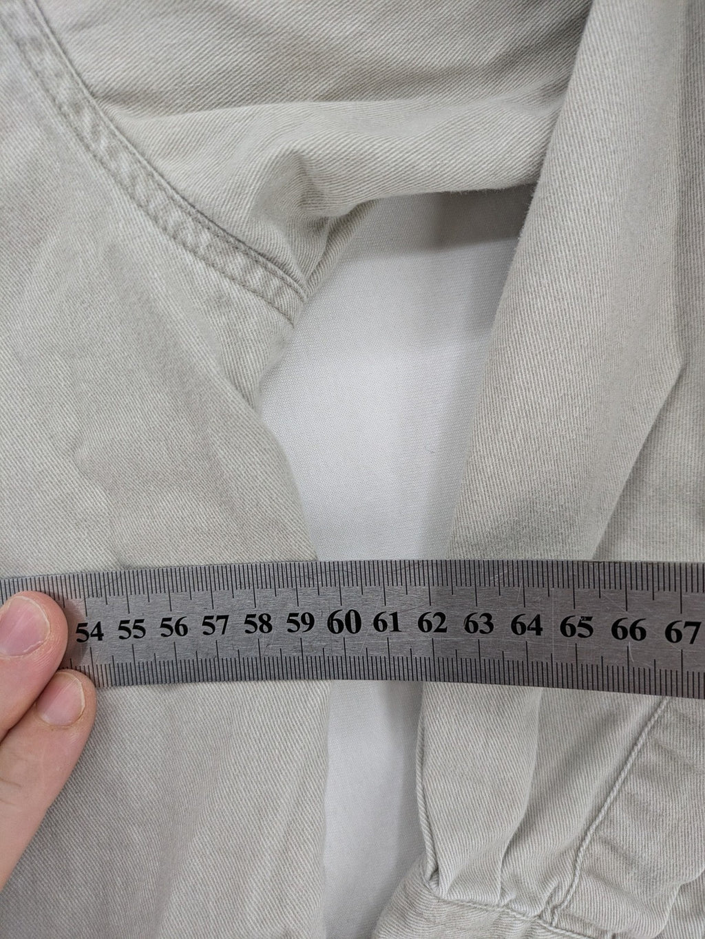 Corsucci beige button-down shirt 100% cotton with buttoned chest pockets and classic collar