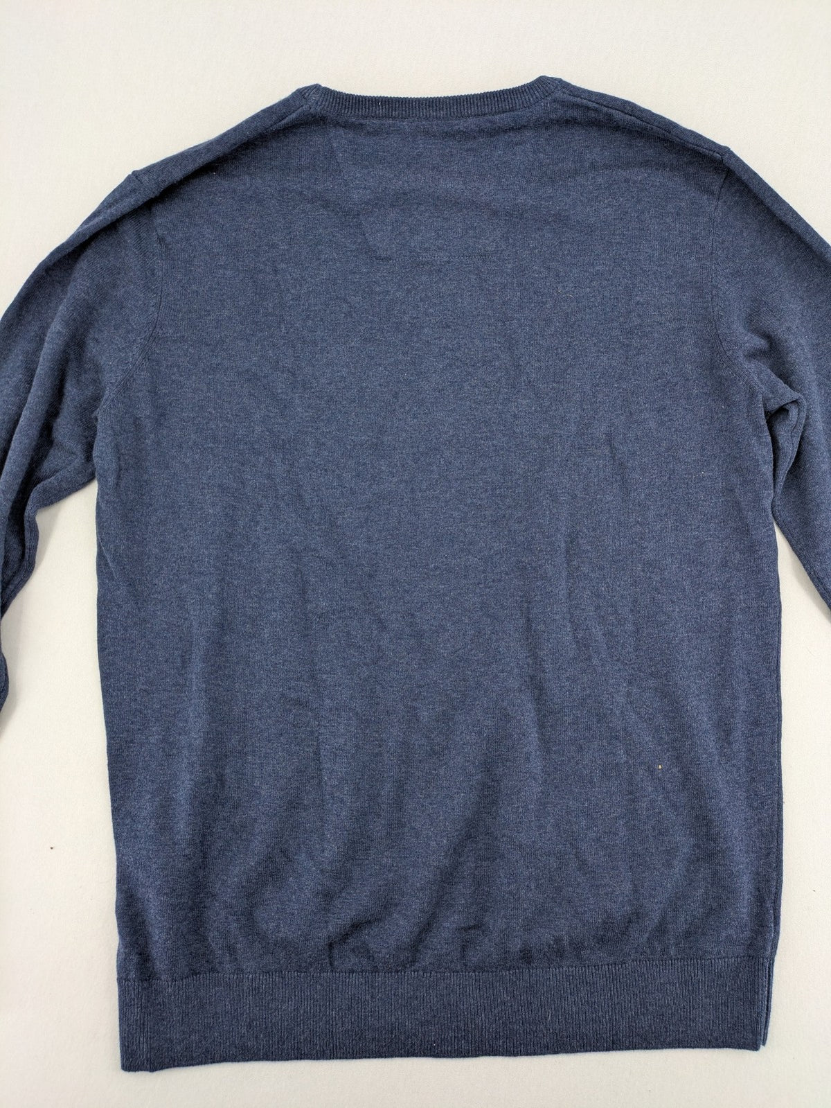 Tom Tailor blue turtle neck jumper with subtle logo embroidery and ribbed cuffs.