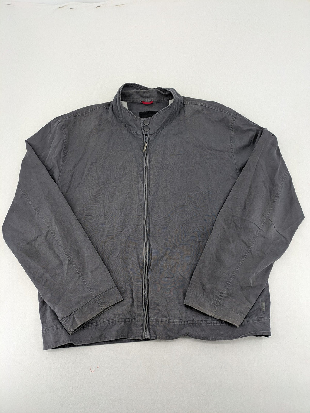 4YOU grey jacket size XXL cotton with stand-up collar and zipper closure.