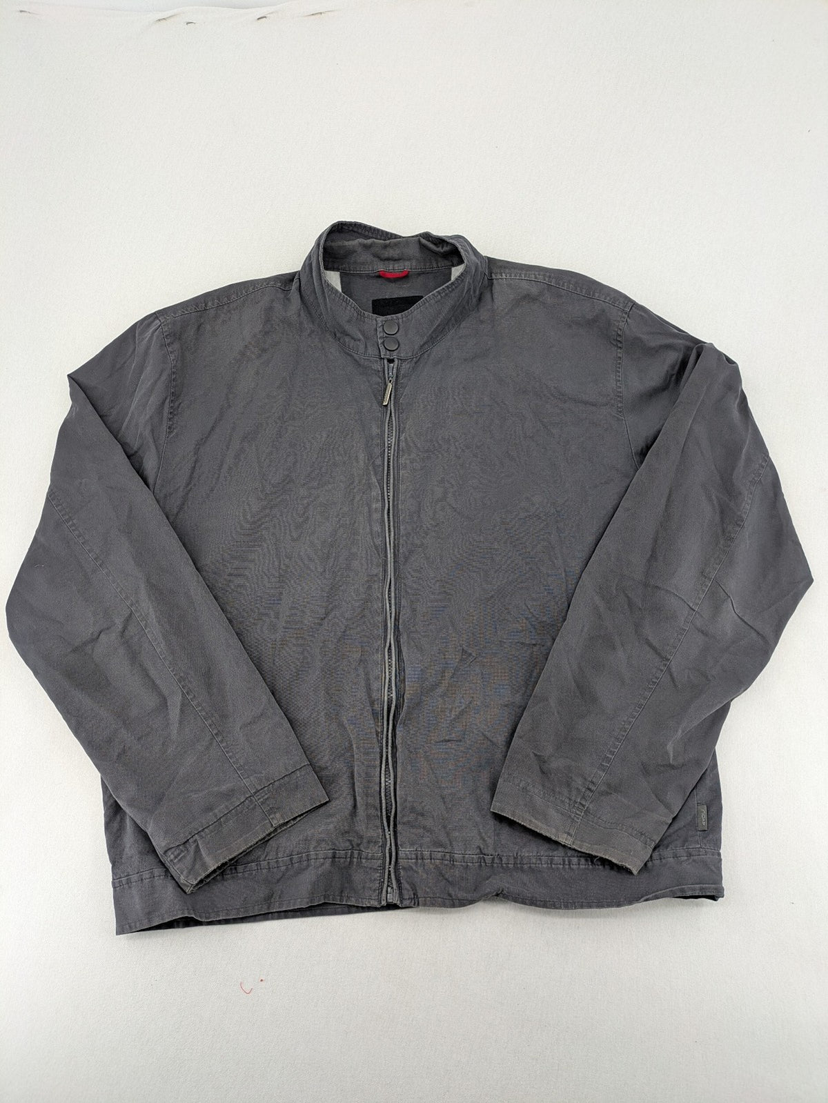4YOU grey jacket size XXL cotton with stand-up collar and zipper closure.