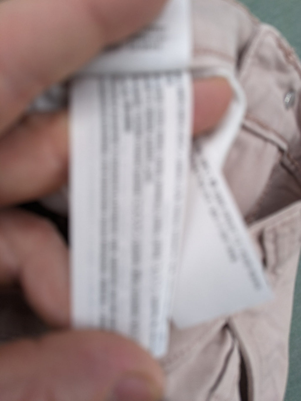 Hollister straight jeans beige high-rise with utility pockets and relaxed fit.